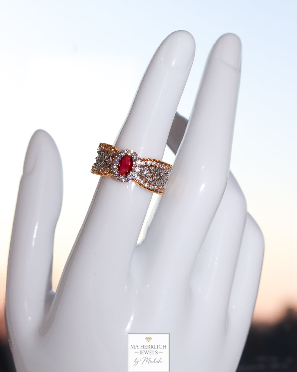 Adjustable Gold Colour Ring