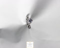 Adjustable Open Ring Cubic Zircon Silver