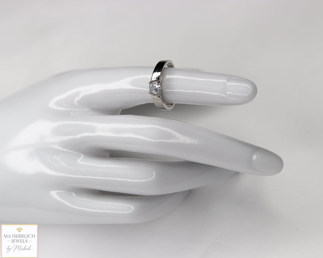 Celeste Couple Statement Ring with Matching Band
