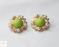 Exaggerated Statement Pearls Earrings