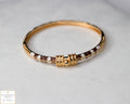 Elegant red and gold clasp bracelet