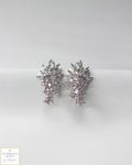 Elegant Angel Wing Zirconia Dangle Earrings