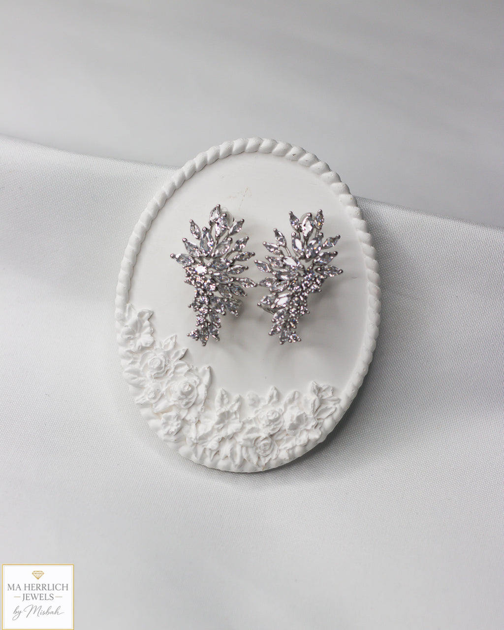 Elegant Angel Wing Zirconia Dangle Earrings