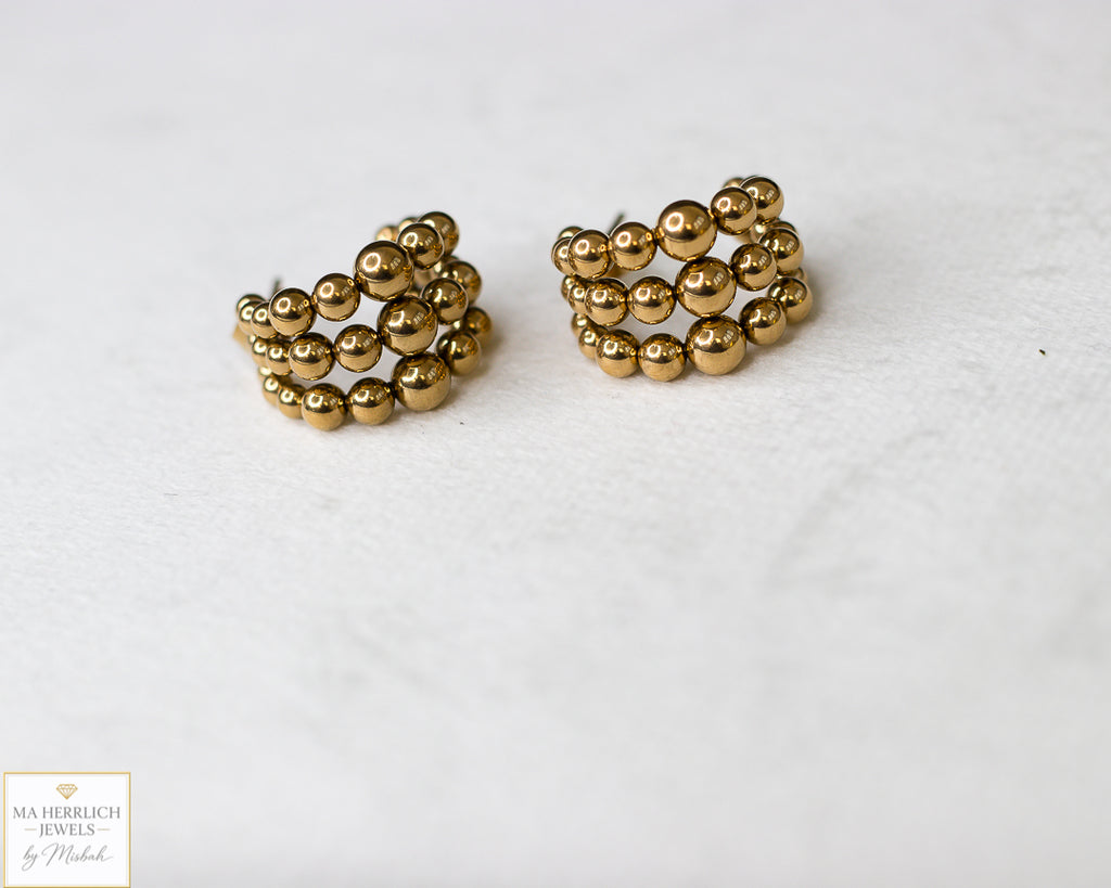 Simple Elegant Gold Hoop Earrings