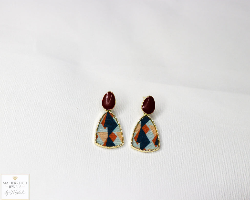 Beautiful Wine Red Earrings