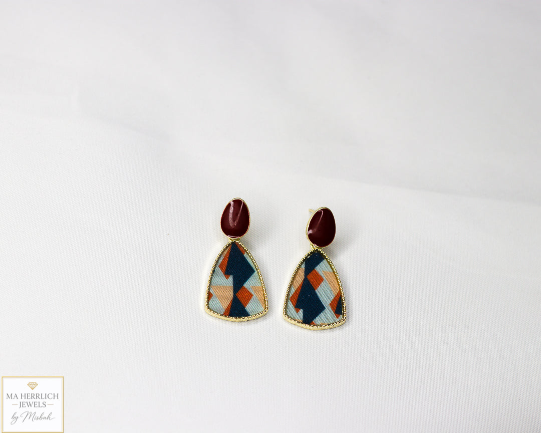 Beautiful Wine Red Earrings
