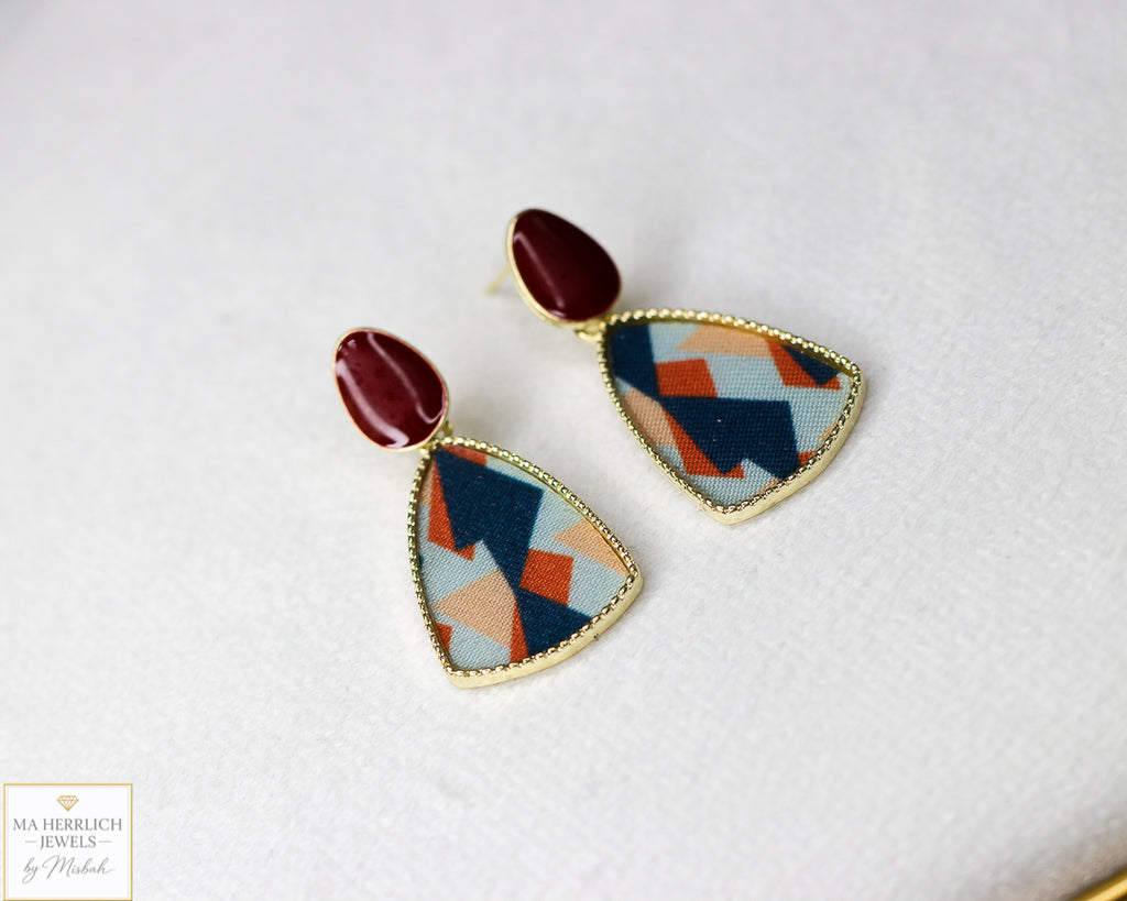 Beautiful Wine Red Earrings