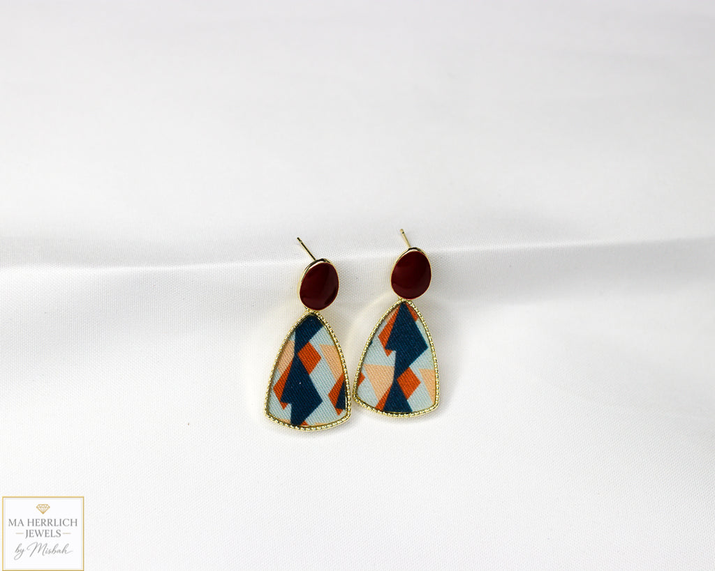 Beautiful Wine Red Earrings