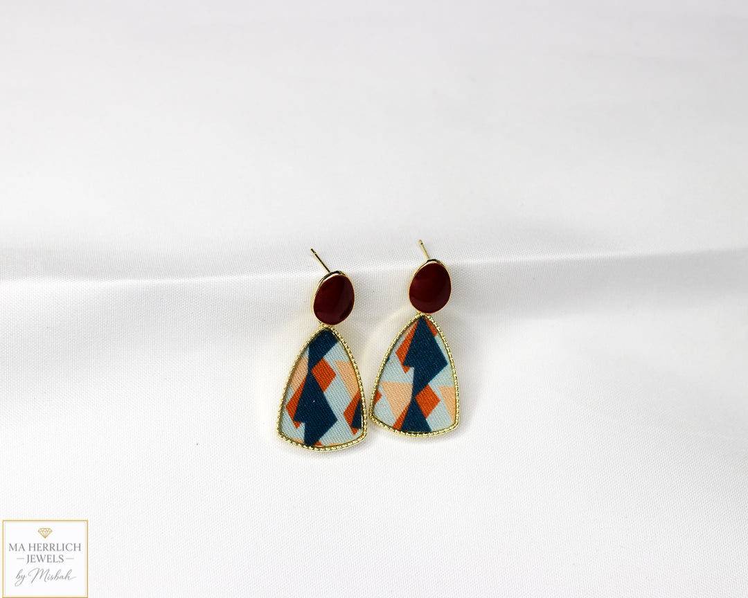 Beautiful Wine Red Earrings