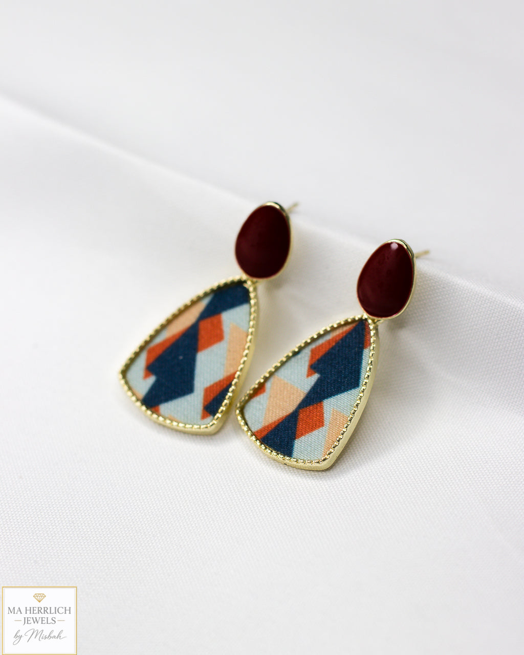 Beautiful Wine Red Earrings