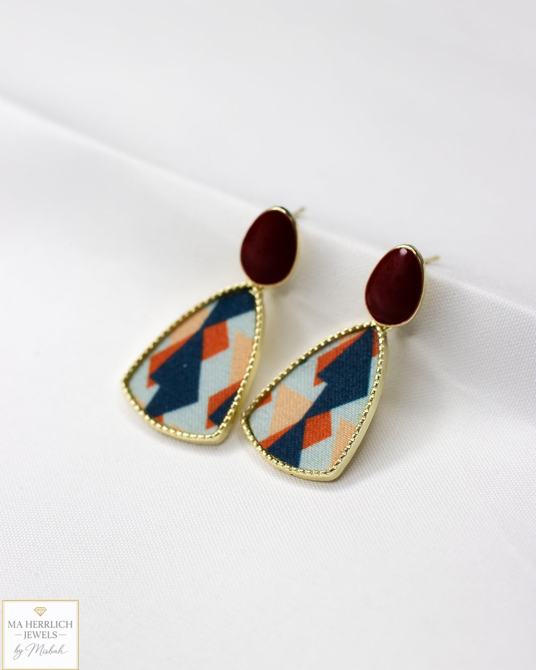 Beautiful Wine Red Earrings