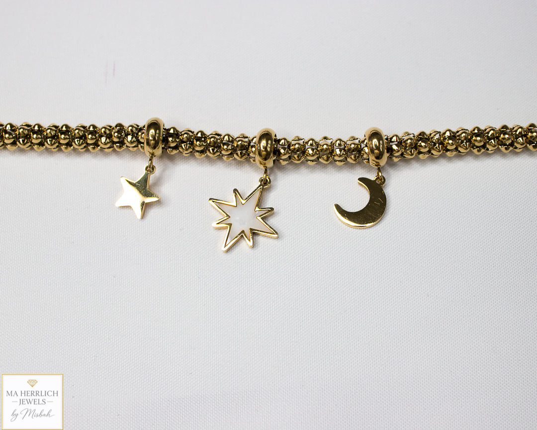 Star & Moon Charm Bracelet
