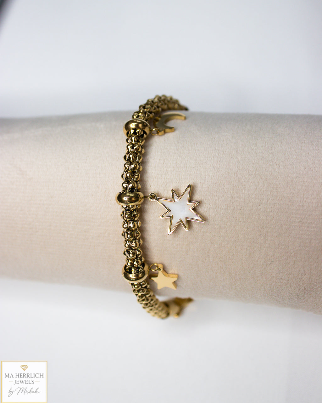 Star & Moon Charm Bracelet