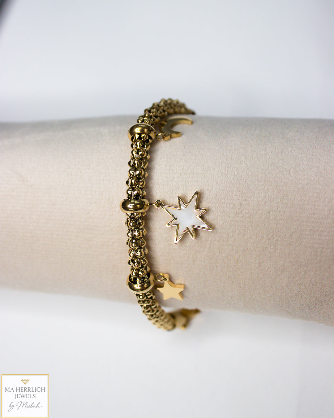 Star & Moon Charm Bracelet