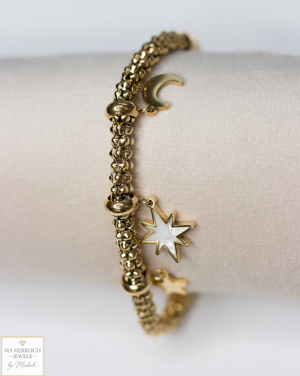 Star & Moon Charm Bracelet