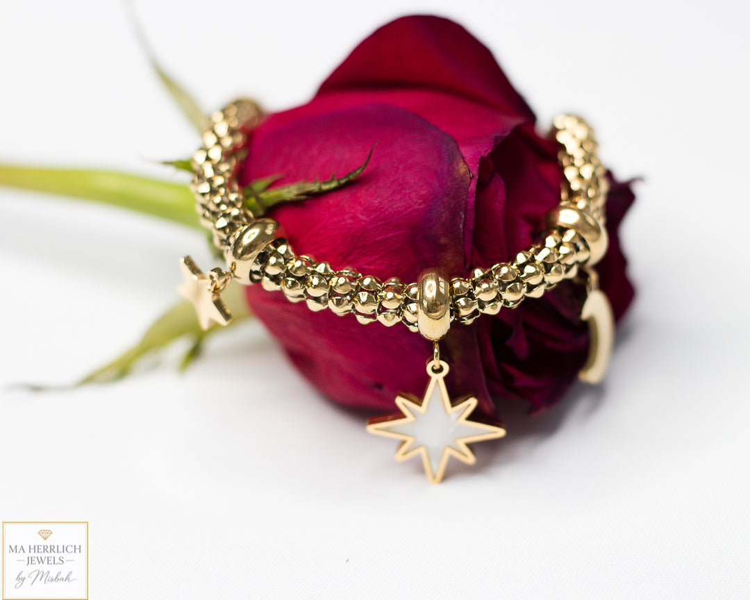 Star & Moon Charm Bracelet