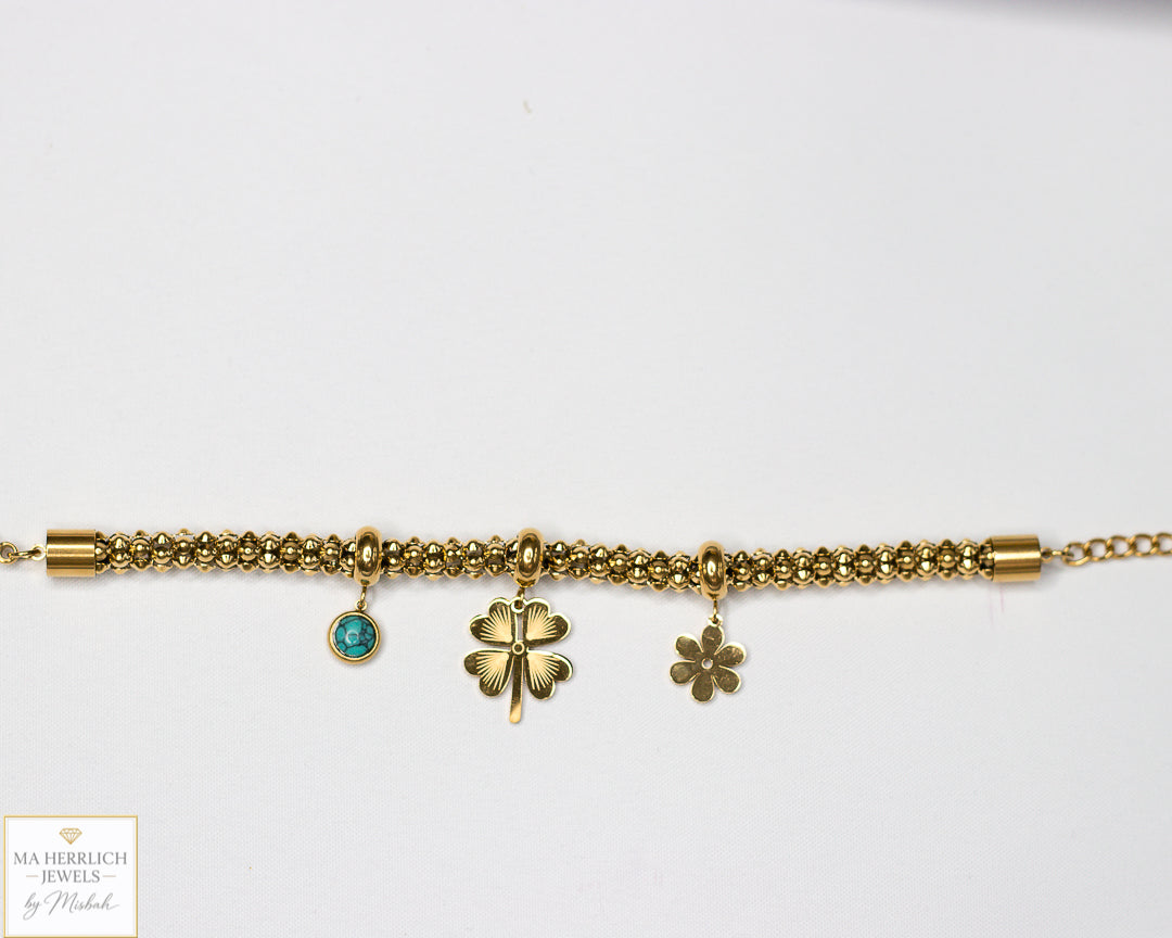 Flower Charm Bracelet