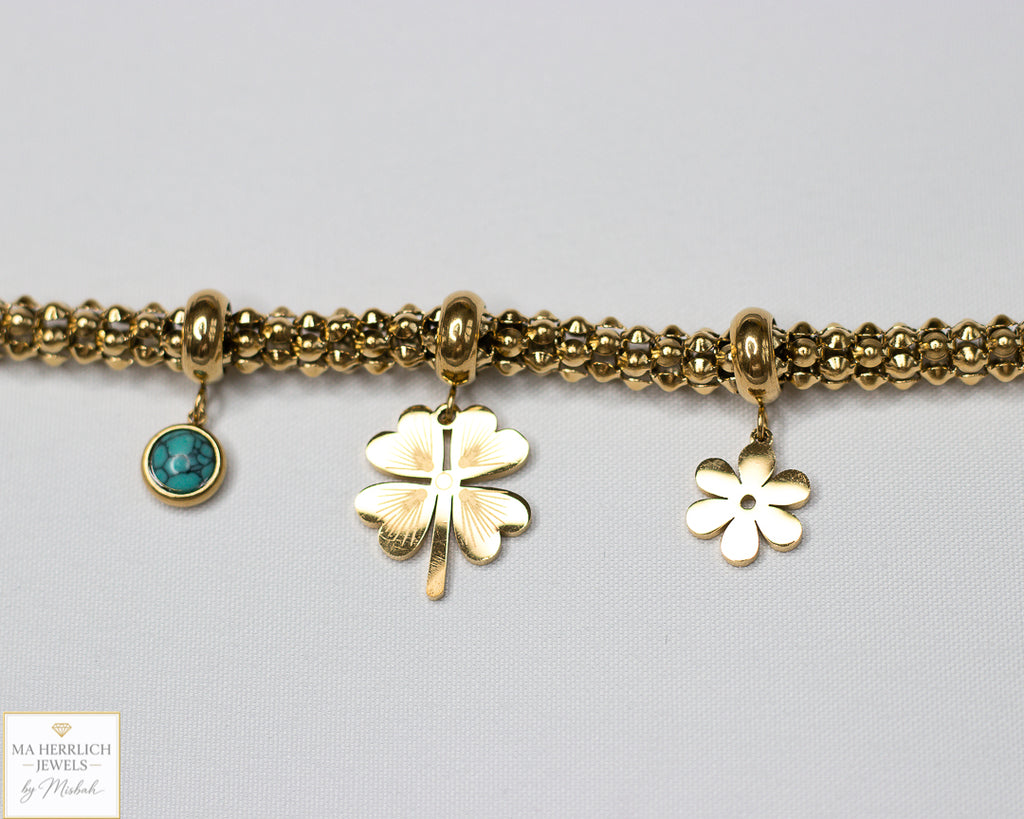 Flower Charm Bracelet