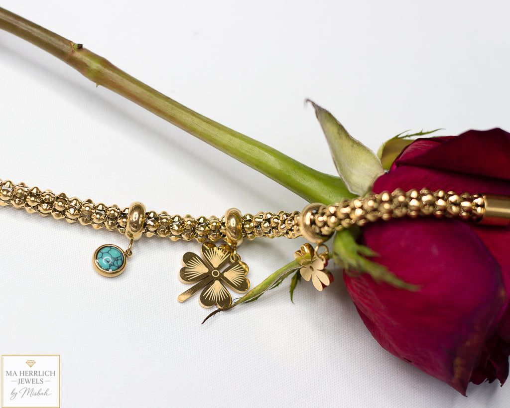 Flower Charm Bracelet