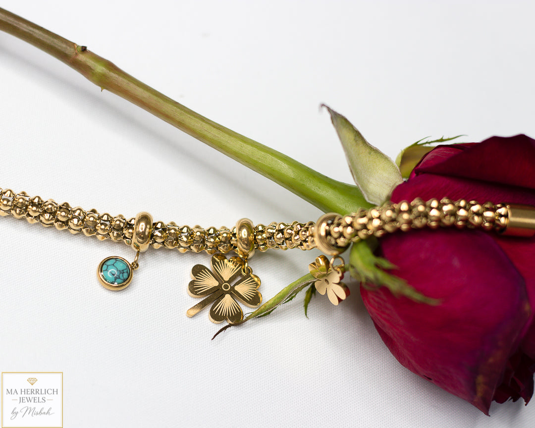 Flower Charm Bracelet