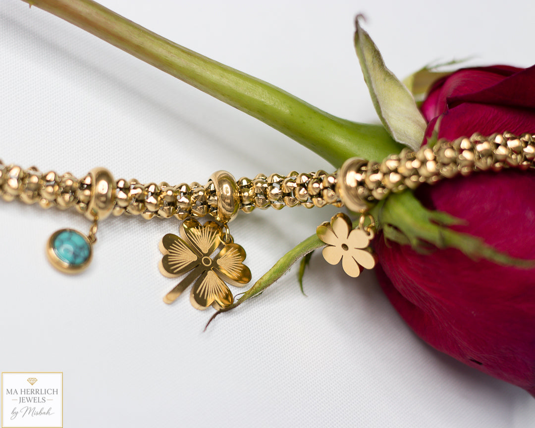 Flower Charm Bracelet
