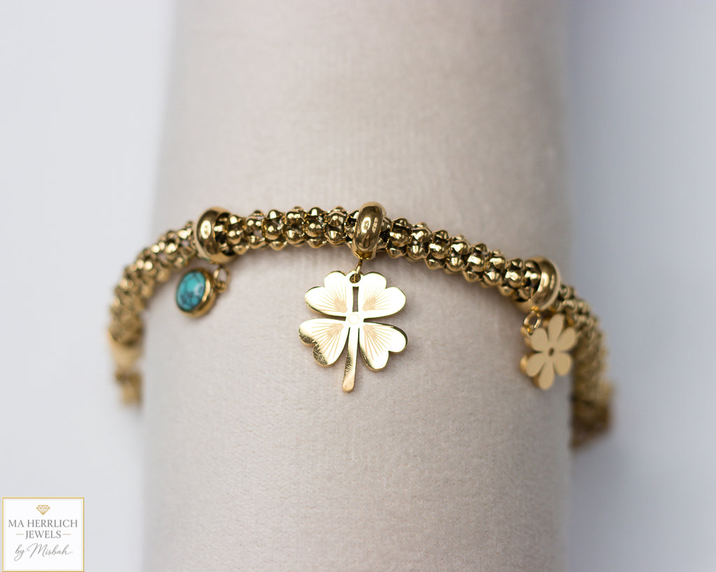 Flower Charm Bracelet