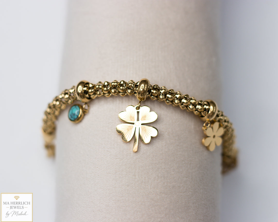 Flower Charm Bracelet