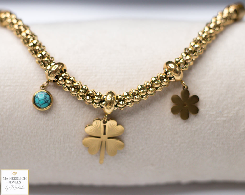 Flower Charm Bracelet