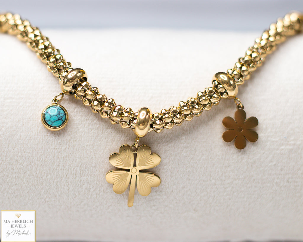 Flower Charm Bracelet