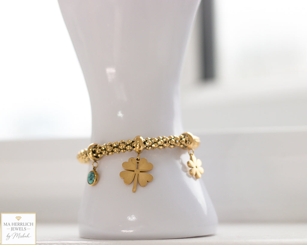 Flower Charm Bracelet