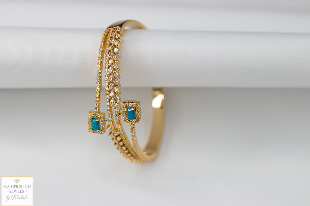 Royal Turquoise Elegance Bracelet & Ring Set