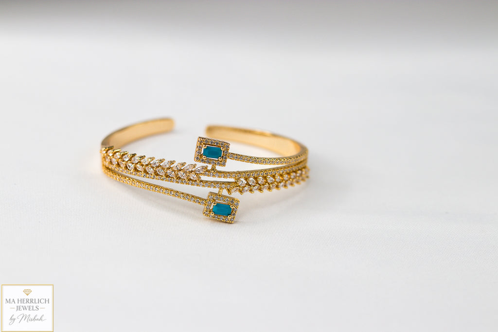 Royal Turquoise Elegance Bracelet & Ring Set