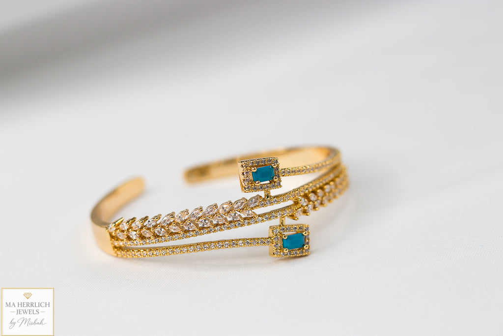 Royal Turquoise Elegance Bracelet & Ring Set