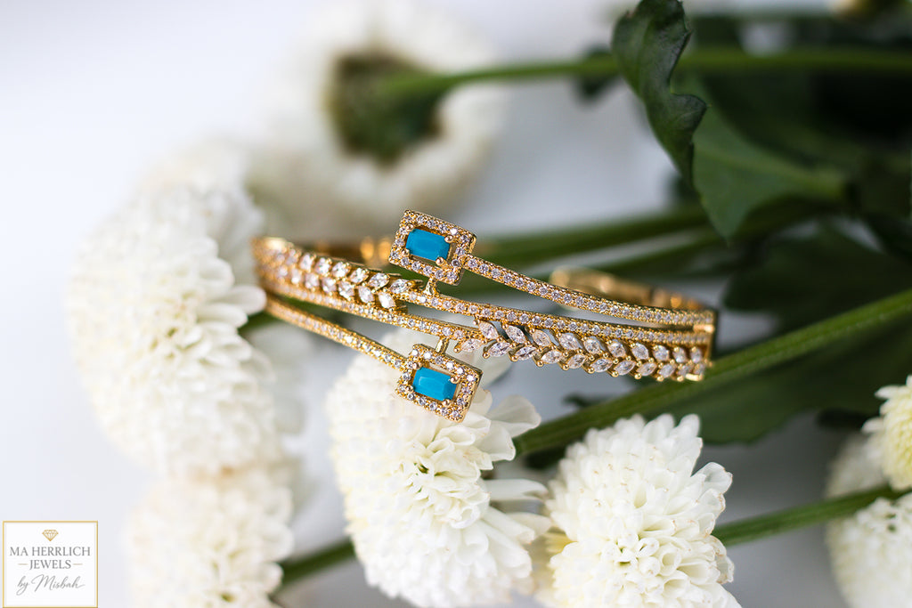 Royal Turquoise Elegance Bracelet & Ring Set