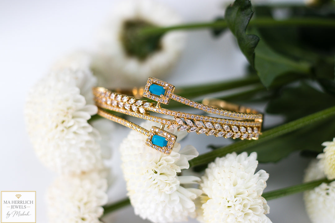 Royal Turquoise Elegance Bracelet & Ring Set
