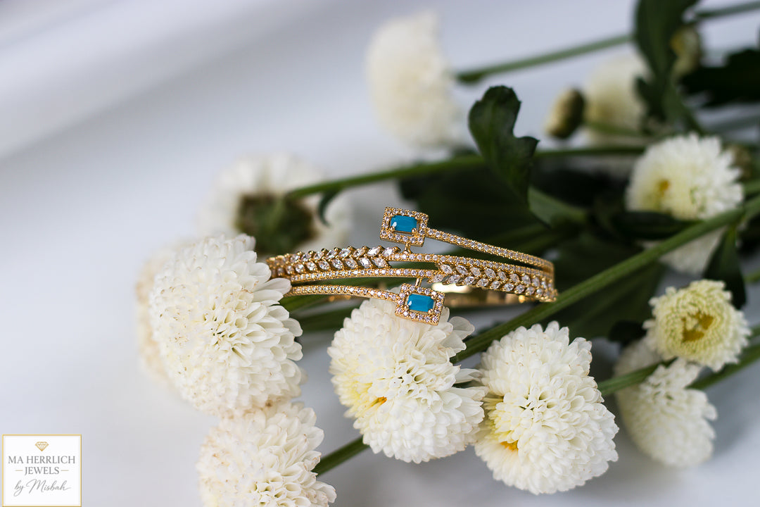 Royal Turquoise Elegance Bracelet & Ring Set