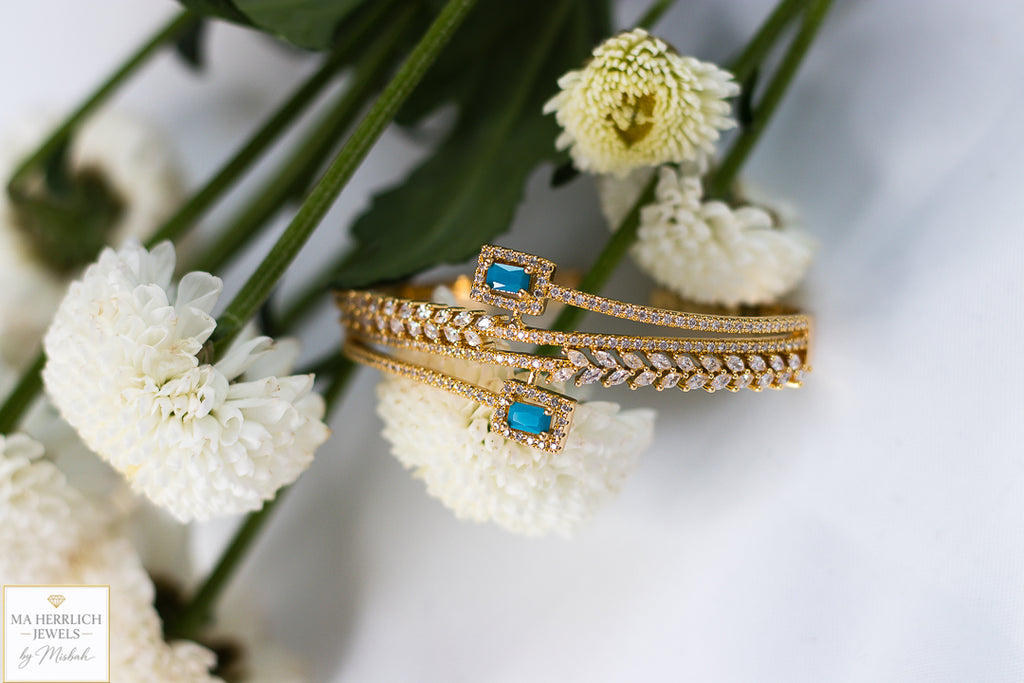 Royal Turquoise Elegance Bracelet & Ring Set