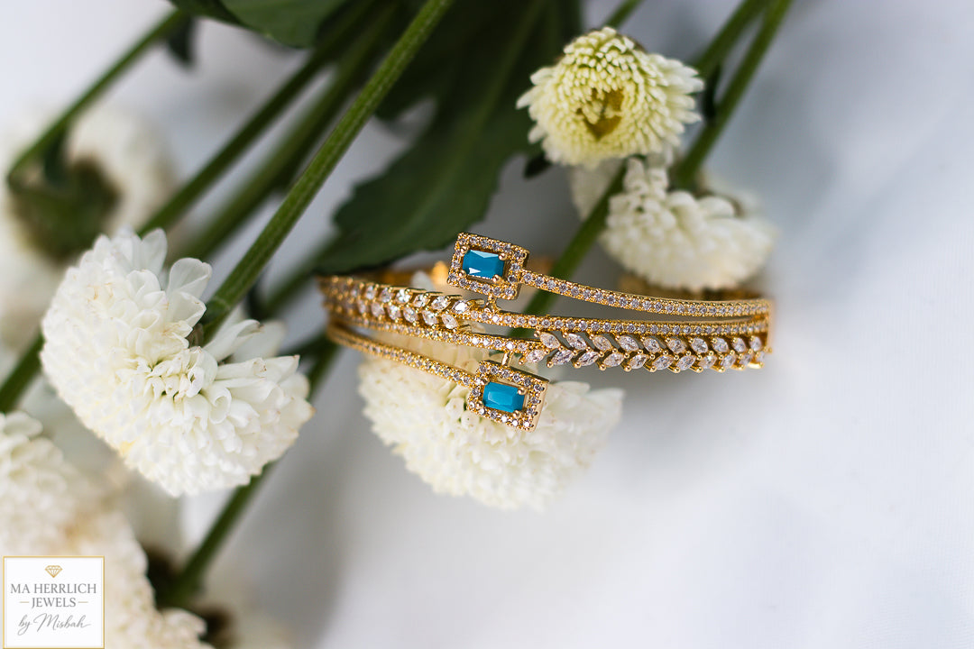 Royal Turquoise Elegance Bracelet & Ring Set
