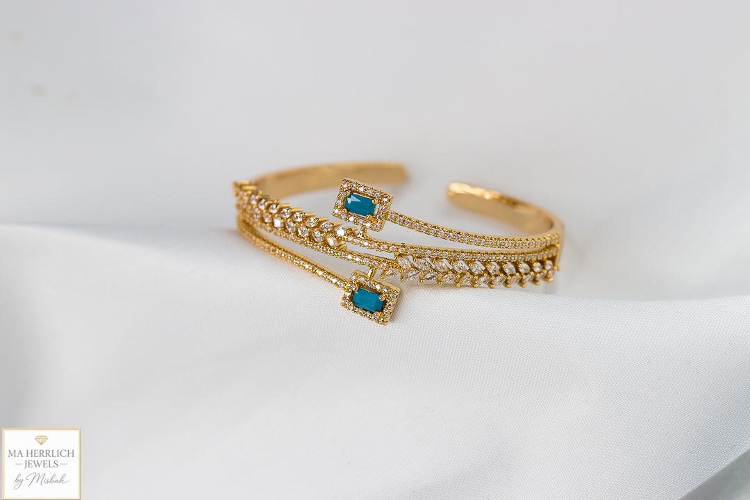 Royal Turquoise Elegance Bracelet & Ring Set