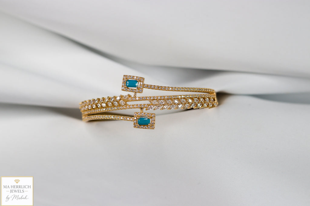 Royal Turquoise Elegance Bracelet & Ring Set