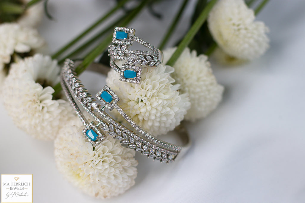 Royal Turquoise Elegance Bracelet & Ring Set