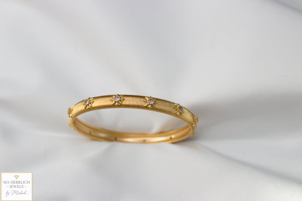 Royal Luxe Gold Bracelet & Ring Set