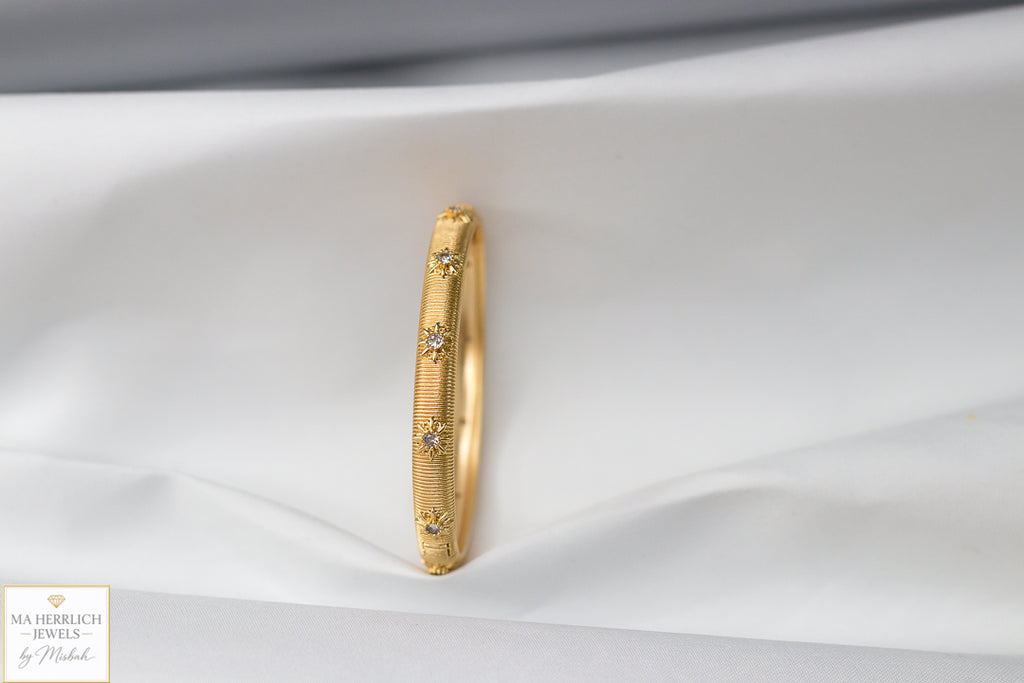 Royal Luxe Gold Bracelet & Ring Set