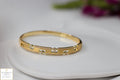 Luxury Gold Bracelet with Sparkling Stones